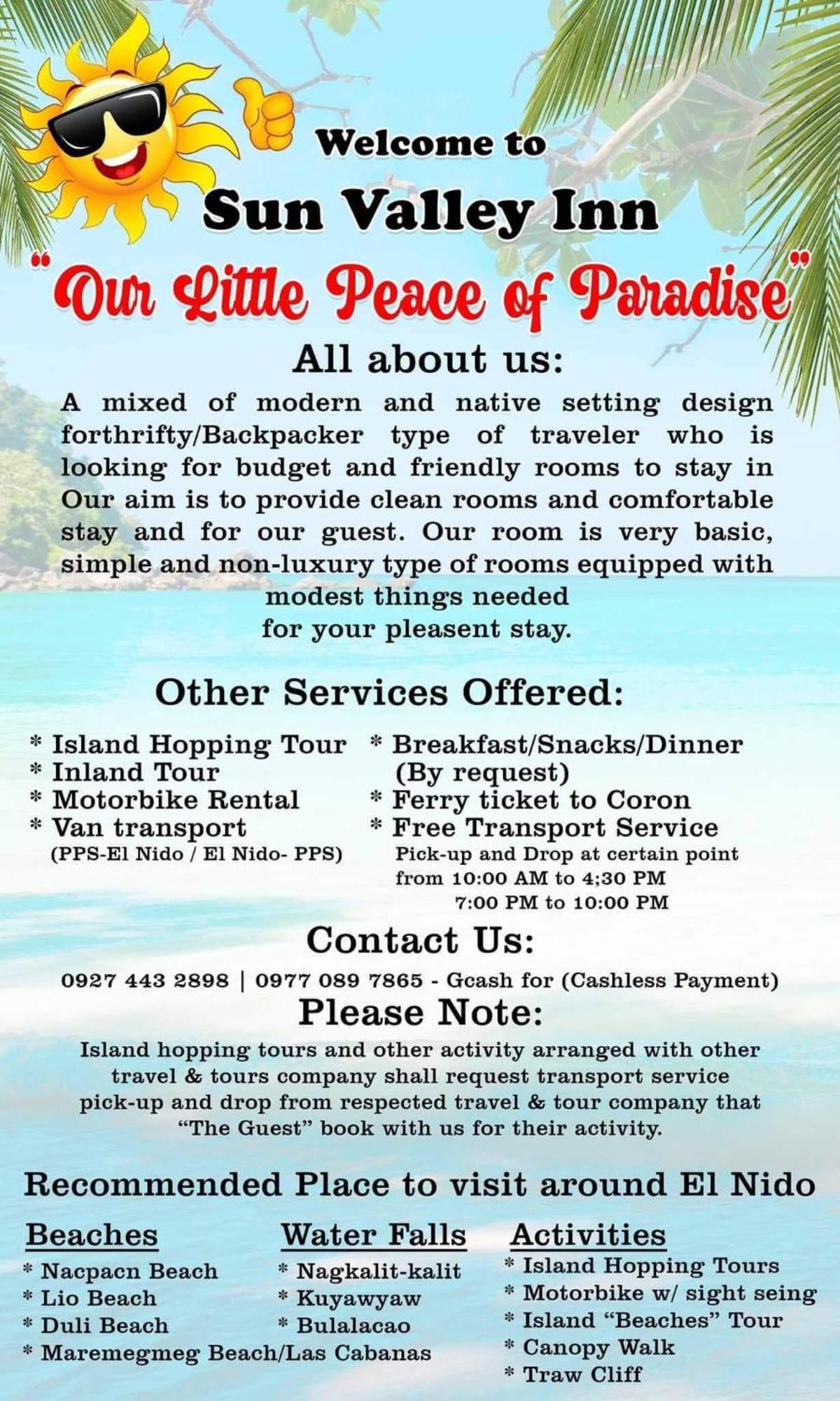 Sun Valley Backpackers Inn El Nido Exteriér fotografie